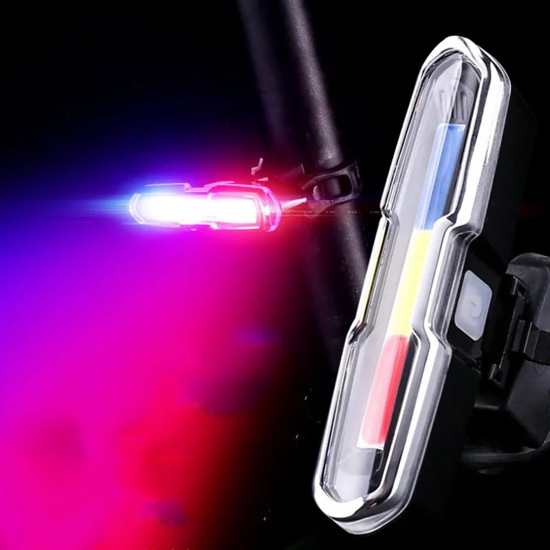 Bicycle Rear Lights LED Bike Flashlight Lamp USB Rechargeable Cycling Rear Tail Light for Bicycle Lighting MTB Road Bike Lantern