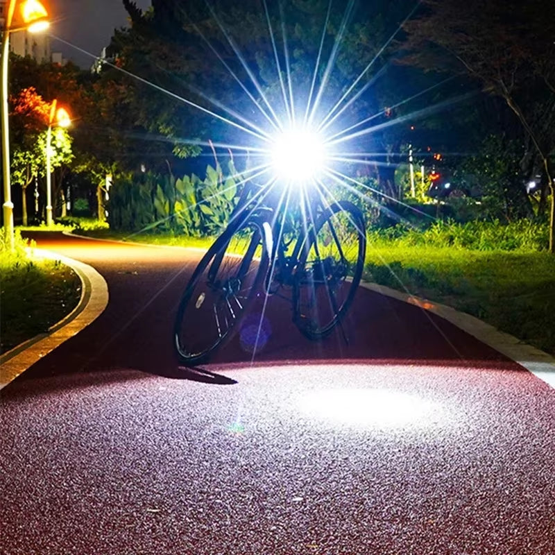 Bike Front Rear Light High Brightness Bicycle Headlight Mtb Taillight LED Light Set Night Riding Warning Lamp Cycling Parts