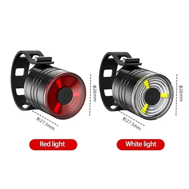 Bike Front Rear Light High Brightness Bicycle Headlight Mtb Taillight LED Light Set Night Riding Warning Lamp Cycling Parts