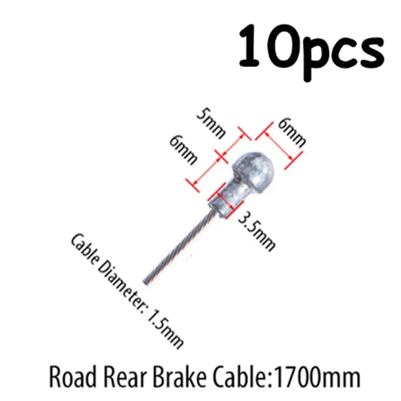 10PC Bicycle Brakes Line Road Mountain Bike Brake Cable Universal Bicycle Shift Cable Durable Road MTB Brake Shift Wire