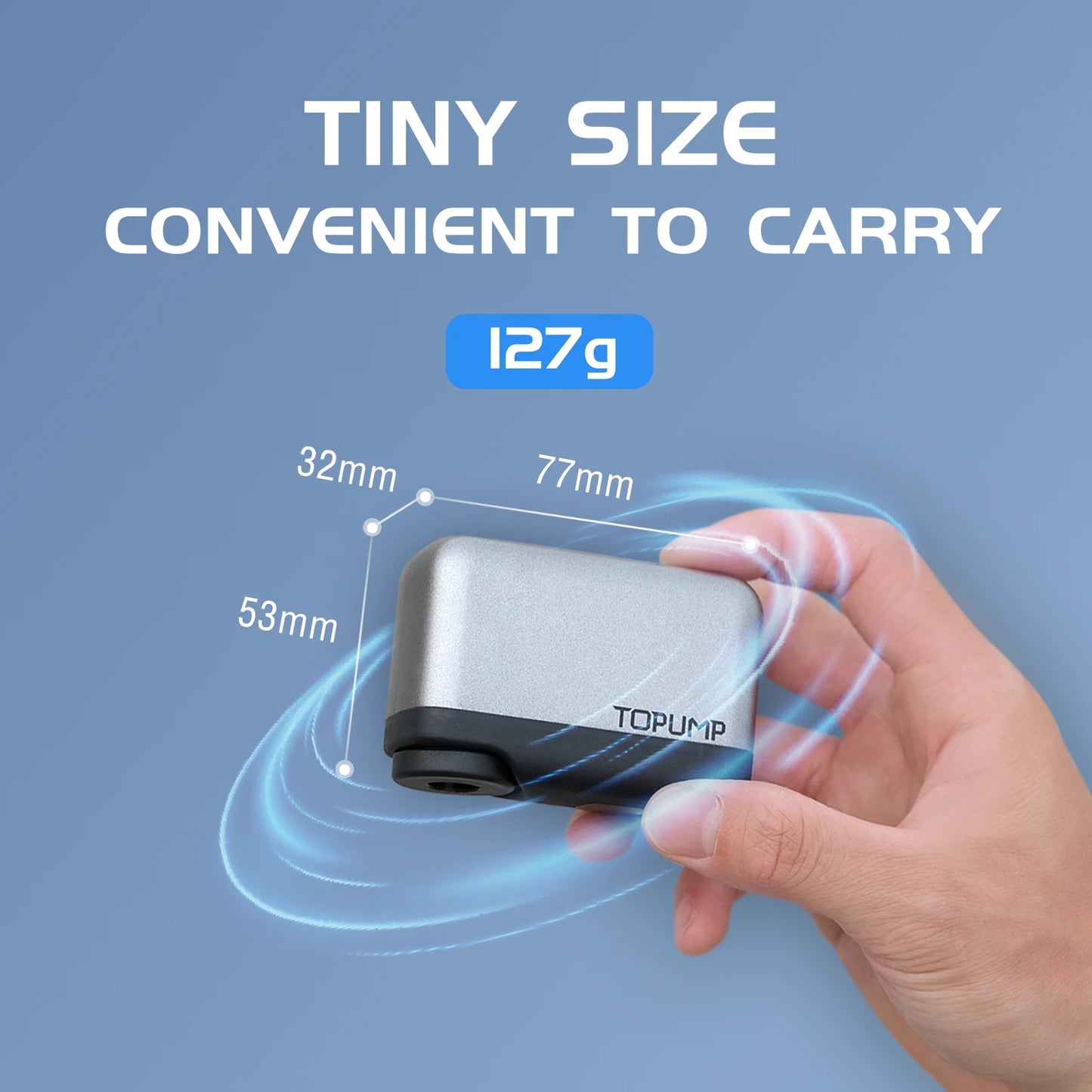 TB2 Mini Bicycle Pump Tire Inflator 120PSI Max Rechargeable Battery Cycling Bike Accessories Schrader Presta Valve Tiny Pump