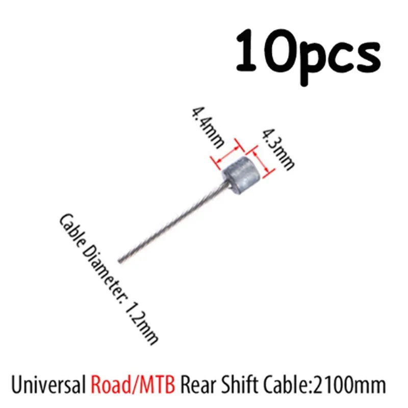 10PC Bicycle Brakes Line Road Mountain Bike Brake Cable Universal Bicycle Shift Cable Durable Road MTB Brake Shift Wire
