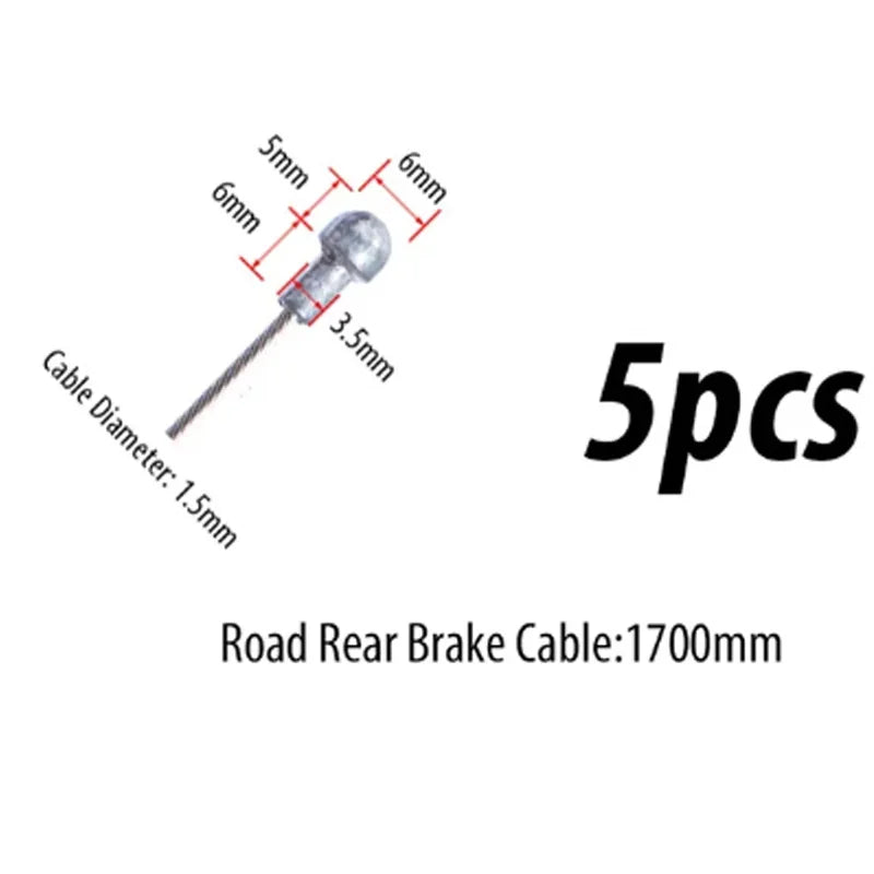 10PC Bicycle Brakes Line Road Mountain Bike Brake Cable Universal Bicycle Shift Cable Durable Road MTB Brake Shift Wire